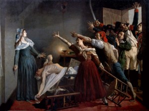 Jean-Joseph Weerts (1847-1927), "L'Assassinat de Marat". Tomada de: http://bit.ly/1cyf3dh