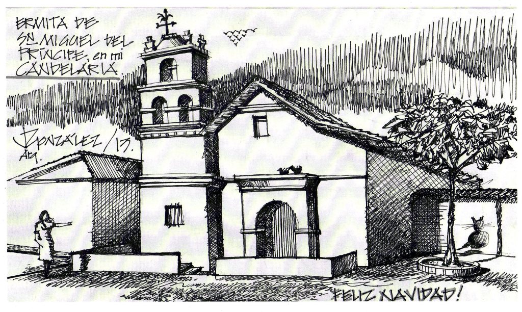 Julio Ricardo González Cartagena: Ermita de San Miguel del Príncipe, Bogotá, La Candelaria.