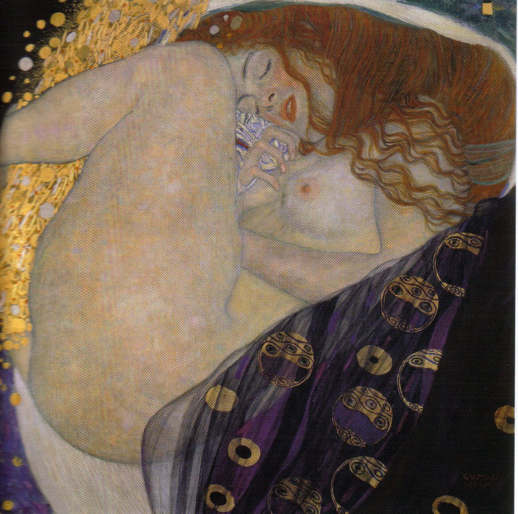 Danae, Gustav Klimt. Tomada de: http://goo.gl/I0DTzC