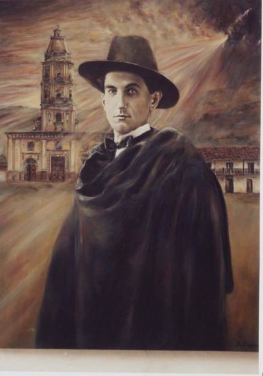 Óleo de Ciro Mendía del artista Dorian Flórez