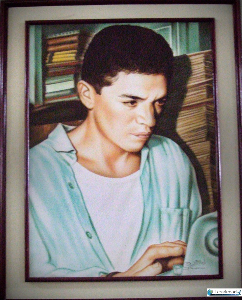 Carlos Héctor Trejos Reyes por el pintor Gonzalo Díaz. Biblioteca Municipal de Riosucio Otto Morales Benítez.
