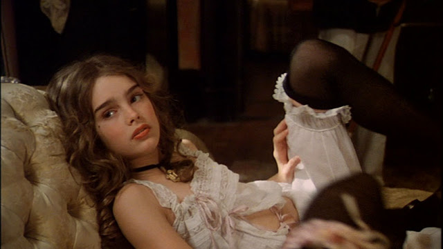 Brooke Shields, la niña bonita, bajo la dirección de Louis Mallé. | Foto tomada de: http://sptimo7sello.blogspot.com/2013/04/de-sica-kon-y-malle.html