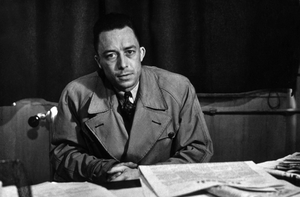 Camus, que señala la precariedad de la razón, la brutalidad del ser, la tragedia humana, hace de su novela un coto de caza para el pensamiento. Parece decir que el miedo nos hace reflexivos.