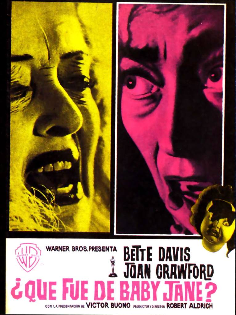 Basada en la novela homónima de Henry Farrell. Dirigida por Robert Aldrich y con dos estrellas de la era dorada de Hollywood: Bette Davis y Joan Crawford, enemigas de toda la vida.