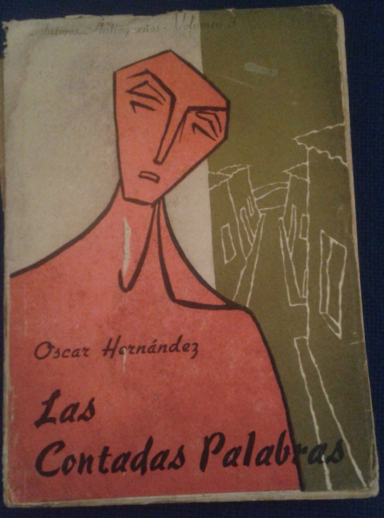 Óscar Hernández, carátula de Las Contadas Palabras en literariedad.co