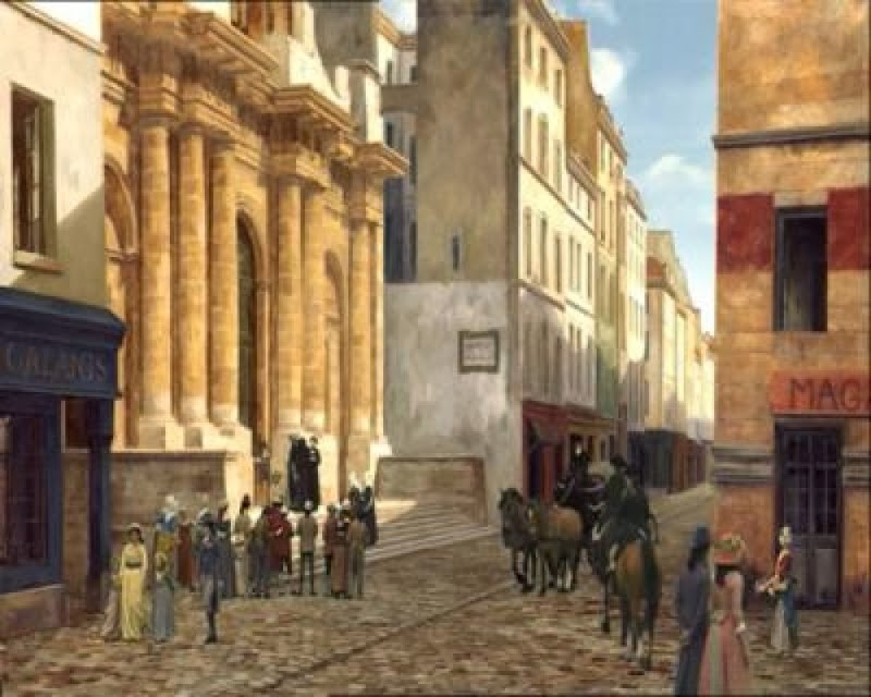 Rohmer pinta con su tomavistas digital los escenarios naturales del siglo XVIII. Inspirado en la pintura de la época, digitaliza paisajes en los que incluye a los actores reales, conservando la coherencia estética y ambiental, al tiempo que eleva su creación a una auténtica obra de arte. En secuencias de gran belleza plástica, se fusionan los personajes con los cuadros de las calles del París del siglo XVIII pintados para aquella ocasión.
