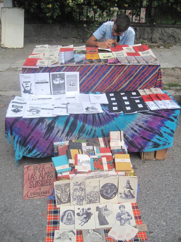 Vil Ediciones en la última Feria del Libro Independiente que se desarrolló en Quito. Foto de su archivo particular.