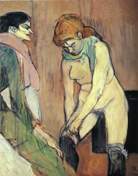 La pintura en el burdel permitía advertir la ausencia de alma del burgués, el vacío de su interioridad. Y, a la vez, su visión dual de la mujer, entre la fascinación y el miedo. Era el primer paso hacia la aparición del lenguaje plástico de nuestro siglo, abierto por Picasso con Las señoritas de Aviñón (1907). Una obra que él quería titular "El burdel filosófico".