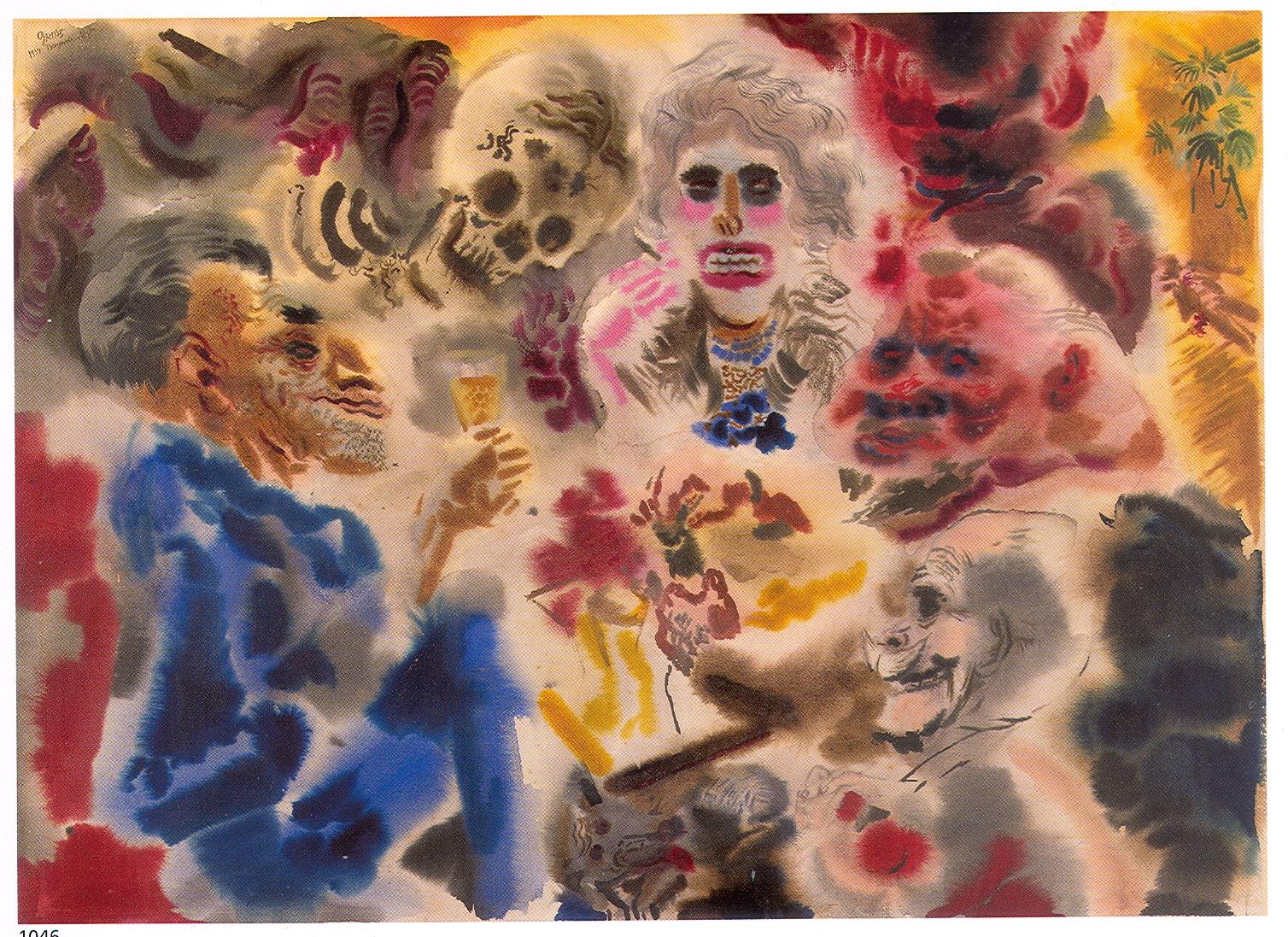 George Grosz (Berlin 1893 - Berlin 1959) Ghosts, 1934. (Imagen tomada de masterart.com).