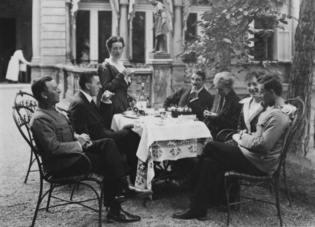 La familia Wittgenstein en Viena en 1917.