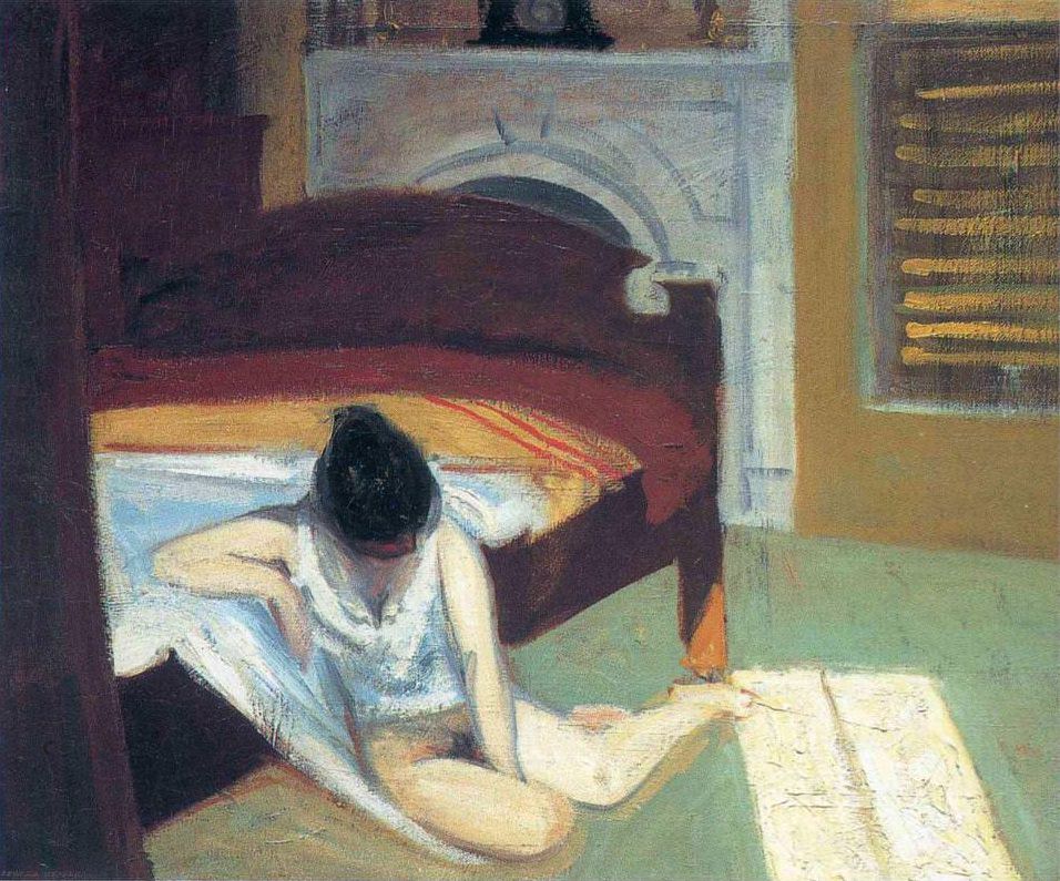 Summer Interior, 1909 por Edward Hopper (edwardhopper.net).
