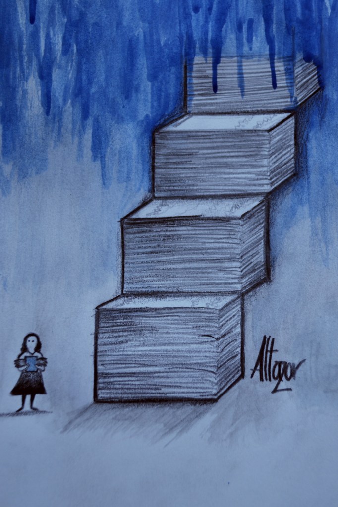 Ilustración de Altazor Ataraxia para Literariedad.