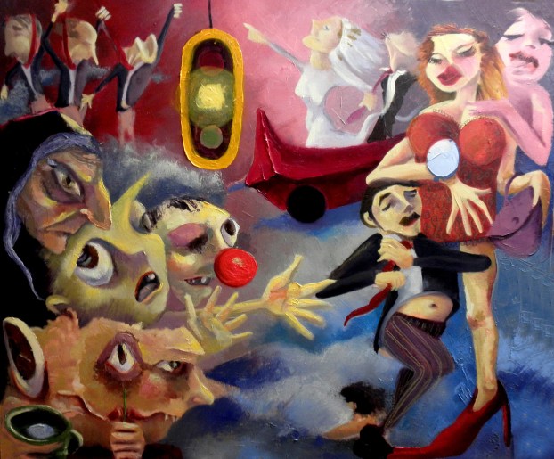 Pintura de Matilde Quiroga Taborga, artista boliviana.