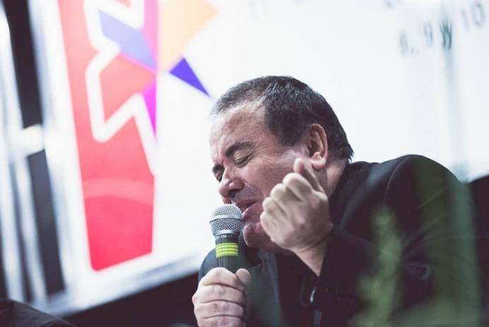 Ricardo Rojas Ayrala en la Feria del Libro de Buenos Aires 2015.