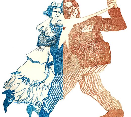 Tango. Ilustración de Hermenegildo Sábat