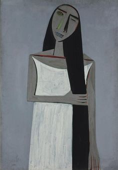 Mujer peinando su cabello Wilfredo Lam