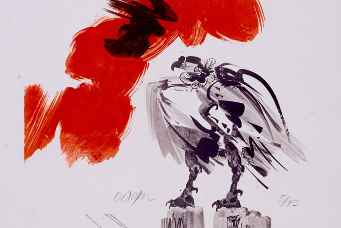 Pintura de Alejandro Obregón. Sin título (banrepcultural.org).