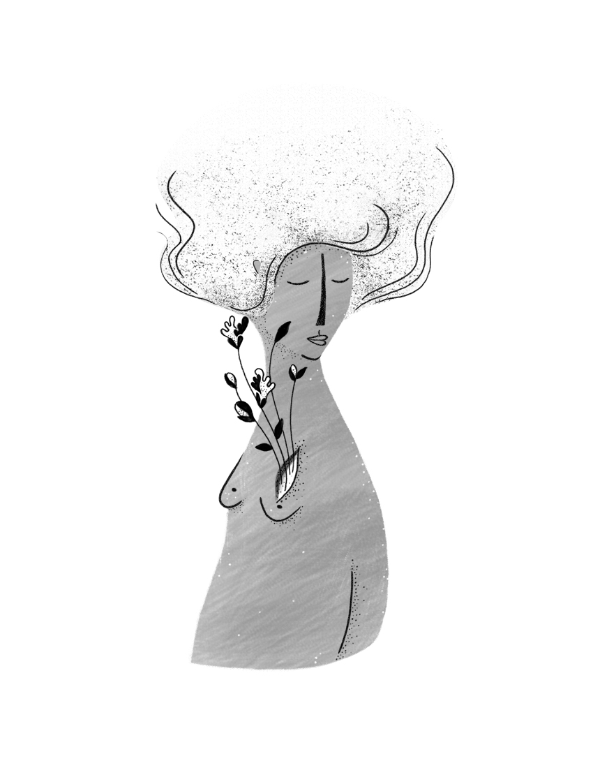 Ilustración de Juliana Arboleda para Fragmentaria de Violeta Villalba, Revista Literariedad