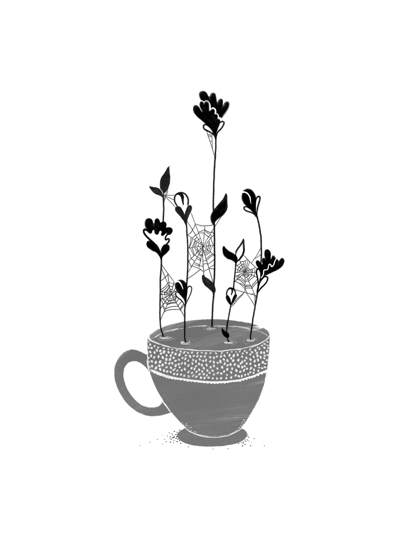Ilustración de Juliana Arboleda para Fragmentaria de Violeta Villalba, Revista Literariedad