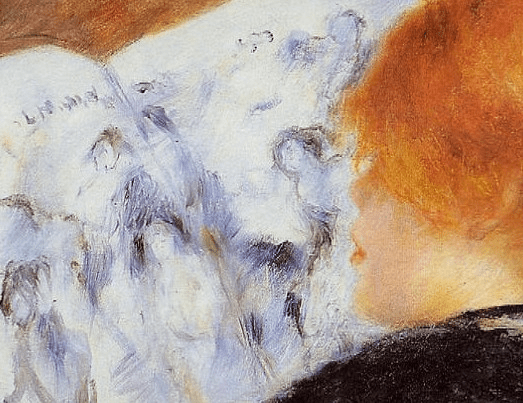 Jeune femme lisant un journal ilustré, Pierre Auguste Renoir (1880)